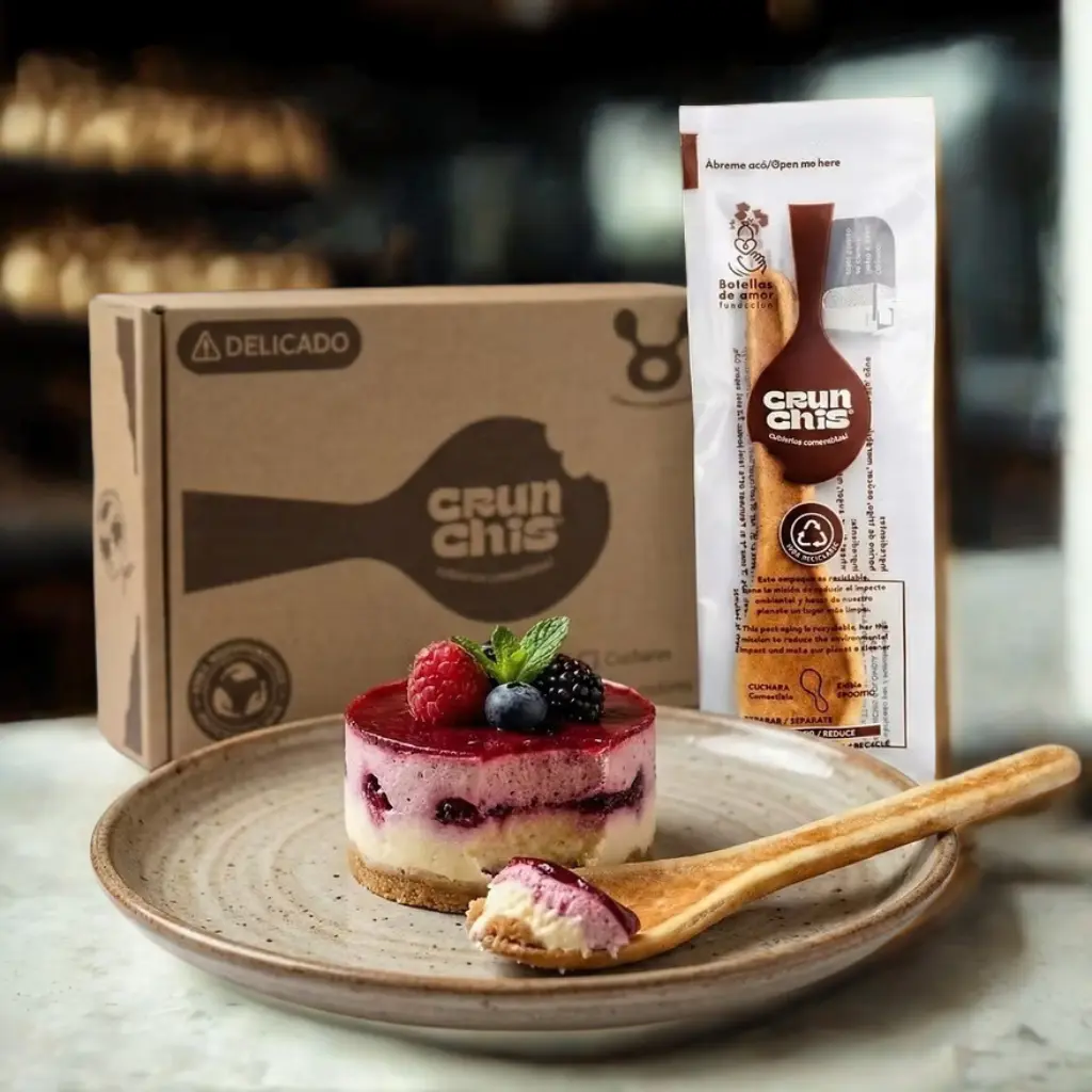 Cucharas comestibles de galleta - crunchis - cafeteria
