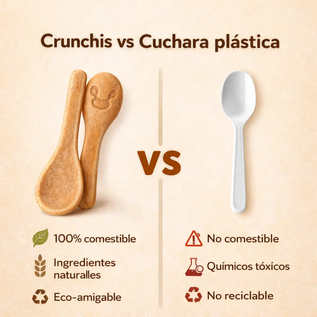 Cucharas comestibles de galleta – Crunchis - vs