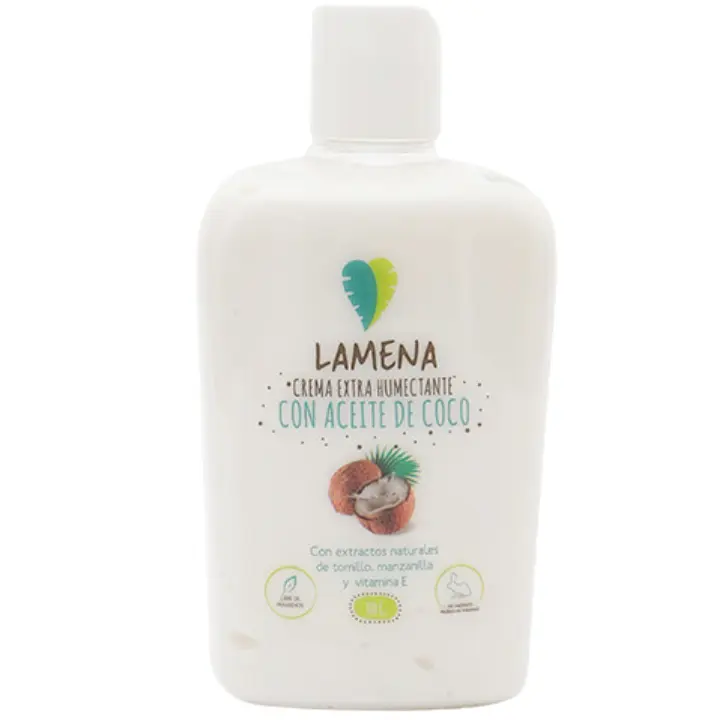 Crema Humectante A Base De Aceite De Coco Marca Lamena