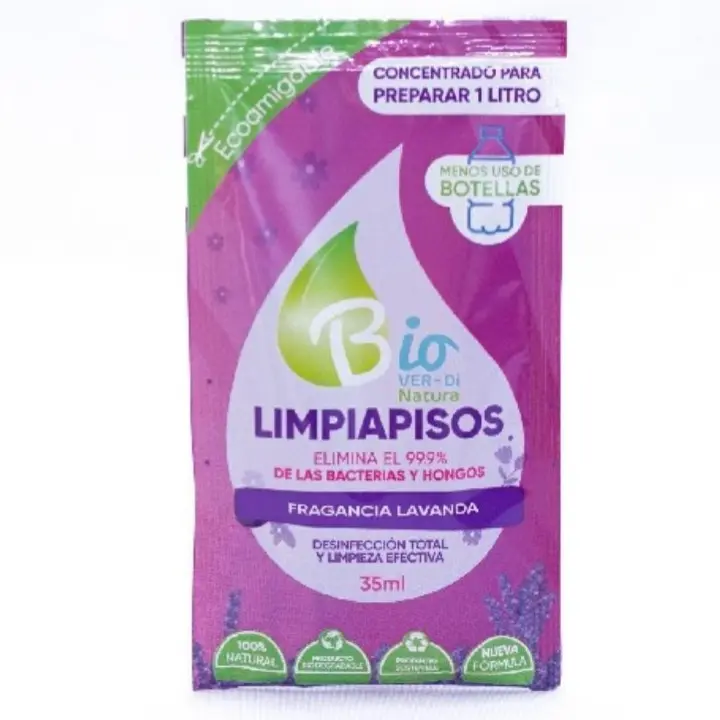 El Limpiapisos concentrado biodegradable, es una poderosa mezcla capaz de desinfectar, limpiar polvo, suciedad, grasas en todo tipo de pisos y superficies.