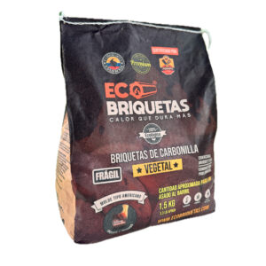 Bolsa 1,5 kg de briquetas en forma de cojín, ideales para el barril o la parrilla.