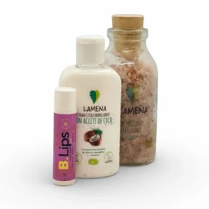 Kit Belleza Natural Coco & Uva – Exfoliante, Crema Corporal y Protector Labial Hidratante