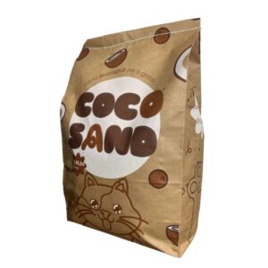 Arena para gatos de cáscara de coco