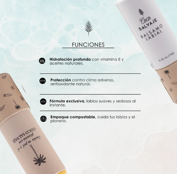 Bálsamo labial con aceite e ingredientes naturales y vitamina E - Imagen 2
