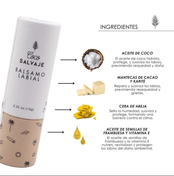 Bálsamo labial con aceite e ingredientes naturales y vitamina E - Imagen 3