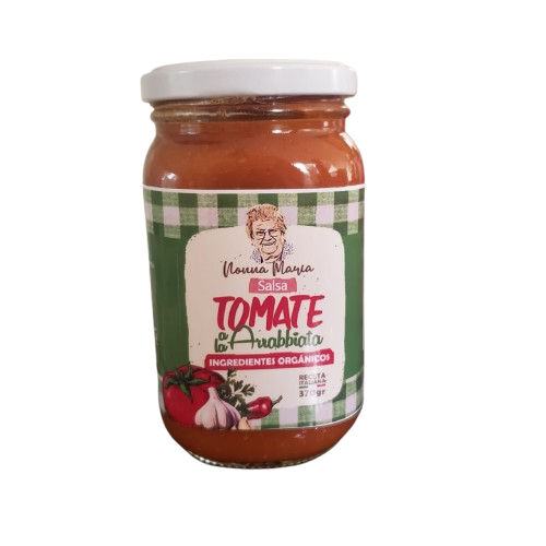 Salsa Tomate a la Arrabbiata - Ingredientes Orgánicos - Nonna Maria EcoHuerta