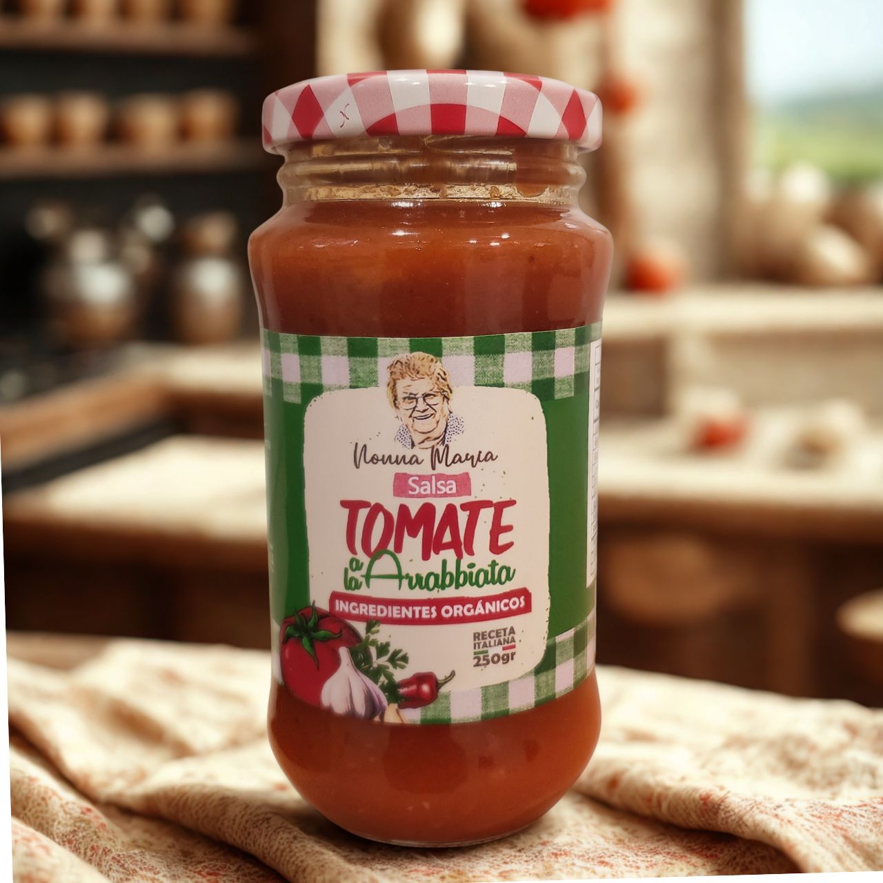 Salsa Tomate a la Arrabbiata - Ingredientes Orgánicos - Nonna Maria EcoHuerta - Imagen 3