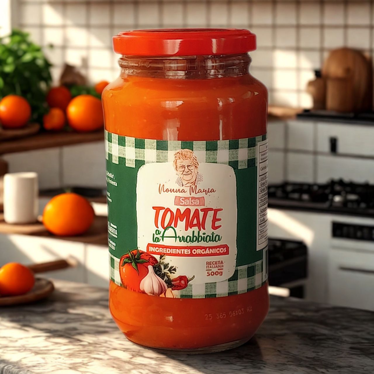 Salsa Tomate a la Arrabbiata - Ingredientes Orgánicos - Nonna Maria EcoHuerta - Imagen 4