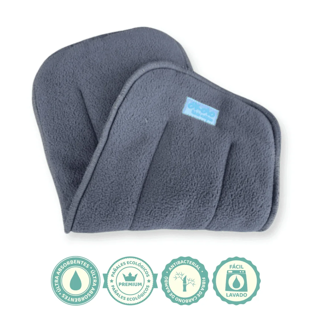 Absorbente de 8 capas de bambú para pañal ecológico Okolo