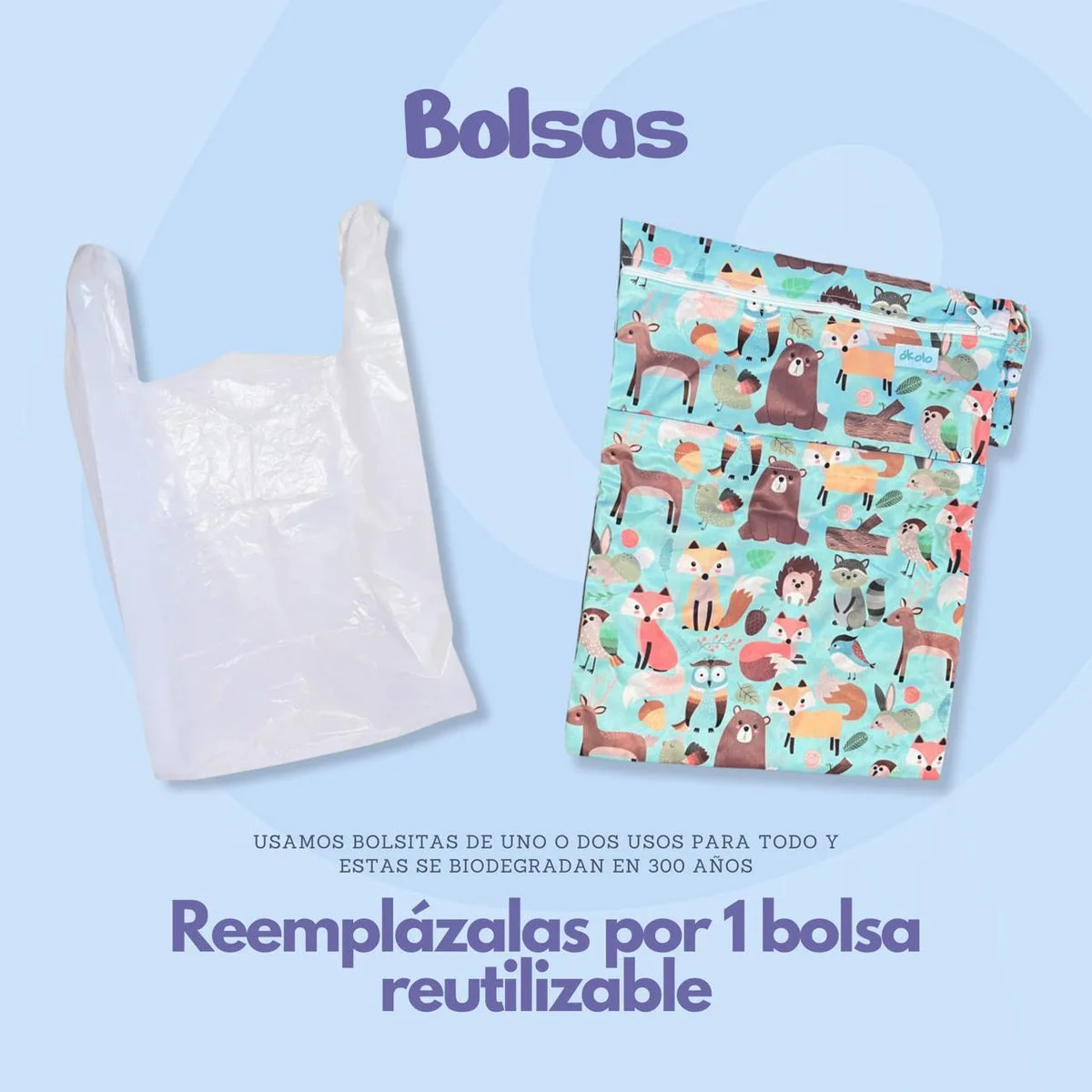 Combo piscina con pañal ecológico de piscina y portapañales Okolo (3)