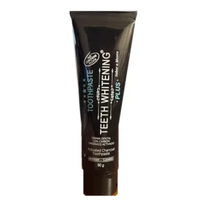 Crema dental con carbón activado sin flúor Teeth Whitening Plus 90 g, sabor a menta