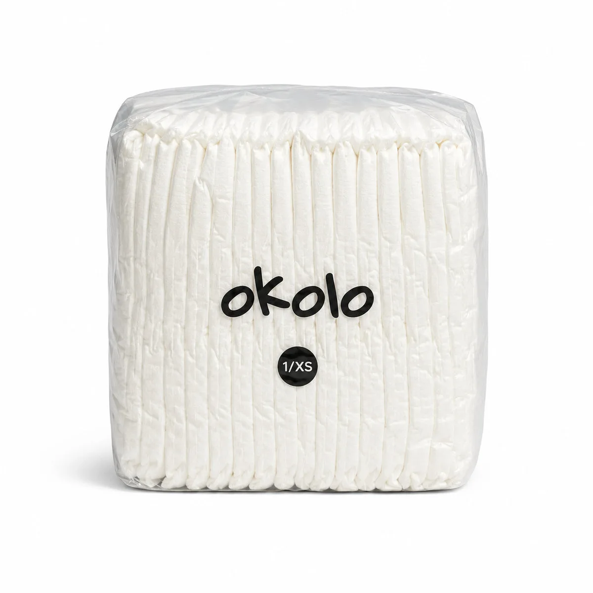 Pañales desechables biodegradables de bambú Okolo Etapa 1 · XS (3 a 4,5 kg), 40 unidades